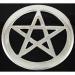 Silver Plated Pentagram Altar Tile