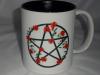 Flower Entwined Pentagram Mug